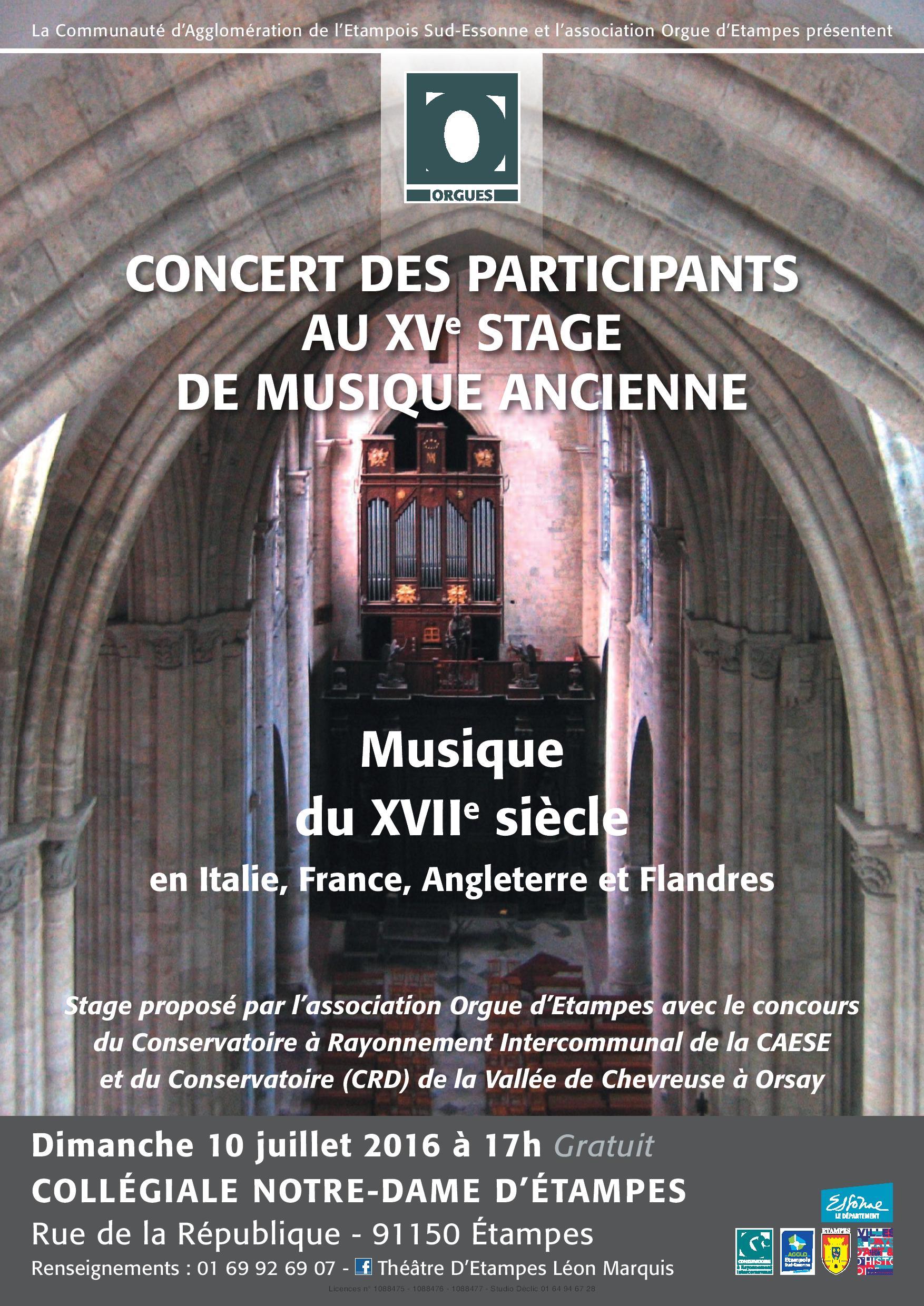 récital d'orgue à Etampes