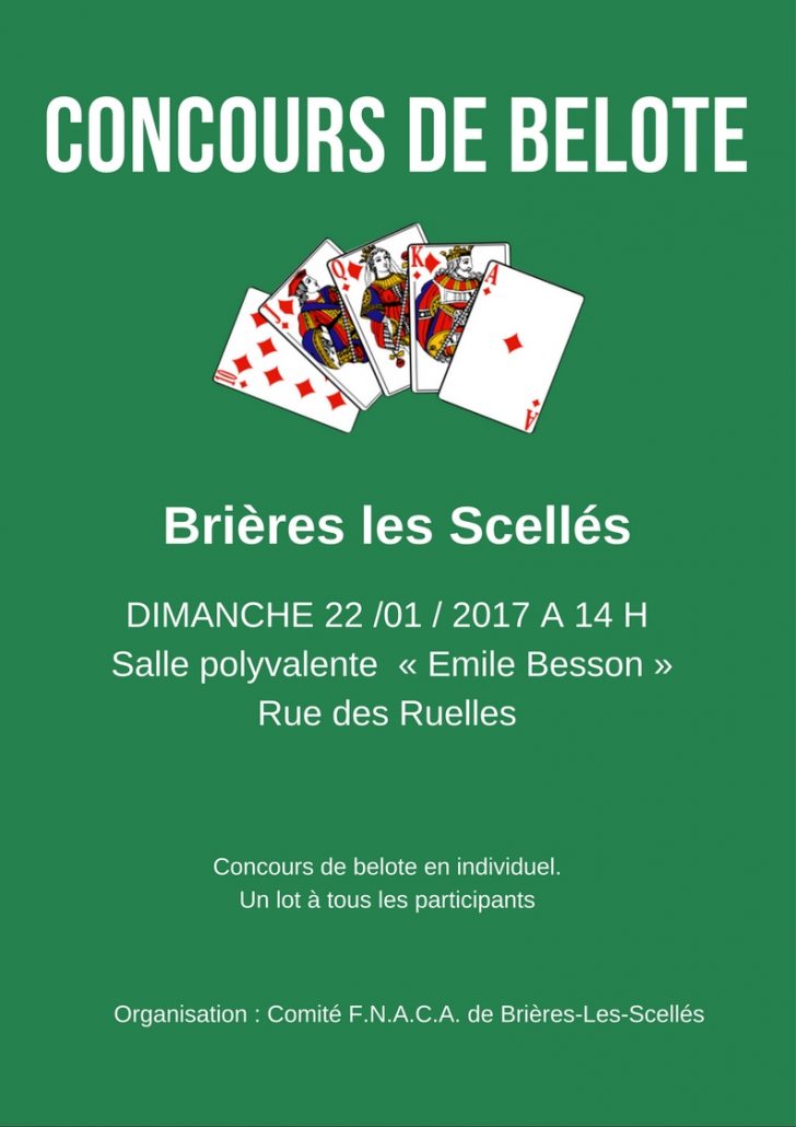 concours de belote de brieres