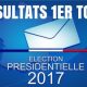 Election présidentielle 2017, 1er tour. Résultats