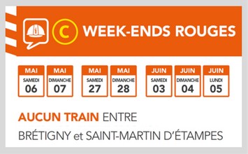 RER C week-ends rouges