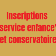 inscriptions conservatoire service enfance