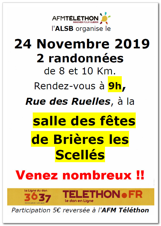 Téléthon Brières 2019