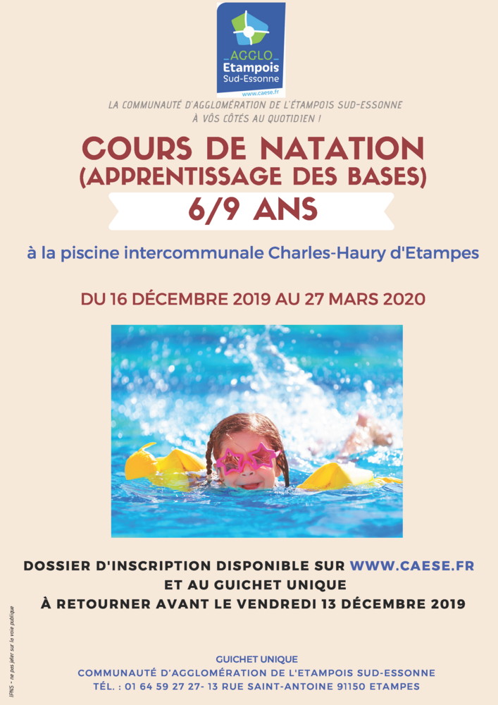 cours natation CAESE