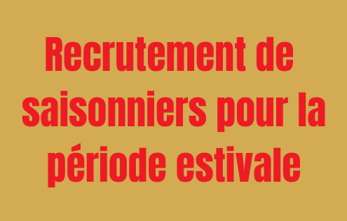 recrutement saisonniers