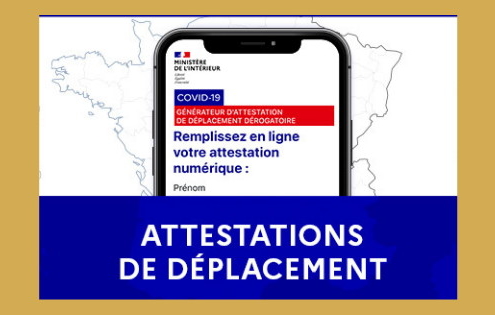 Attestation de déplacement