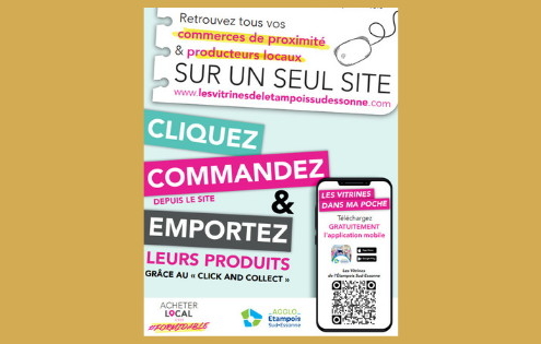 un service de « click & collect » sur son site Les Vitrines de l’Etampois Sud-Essonne