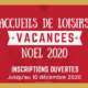 Accueil de loisirs vacances Noël 2020