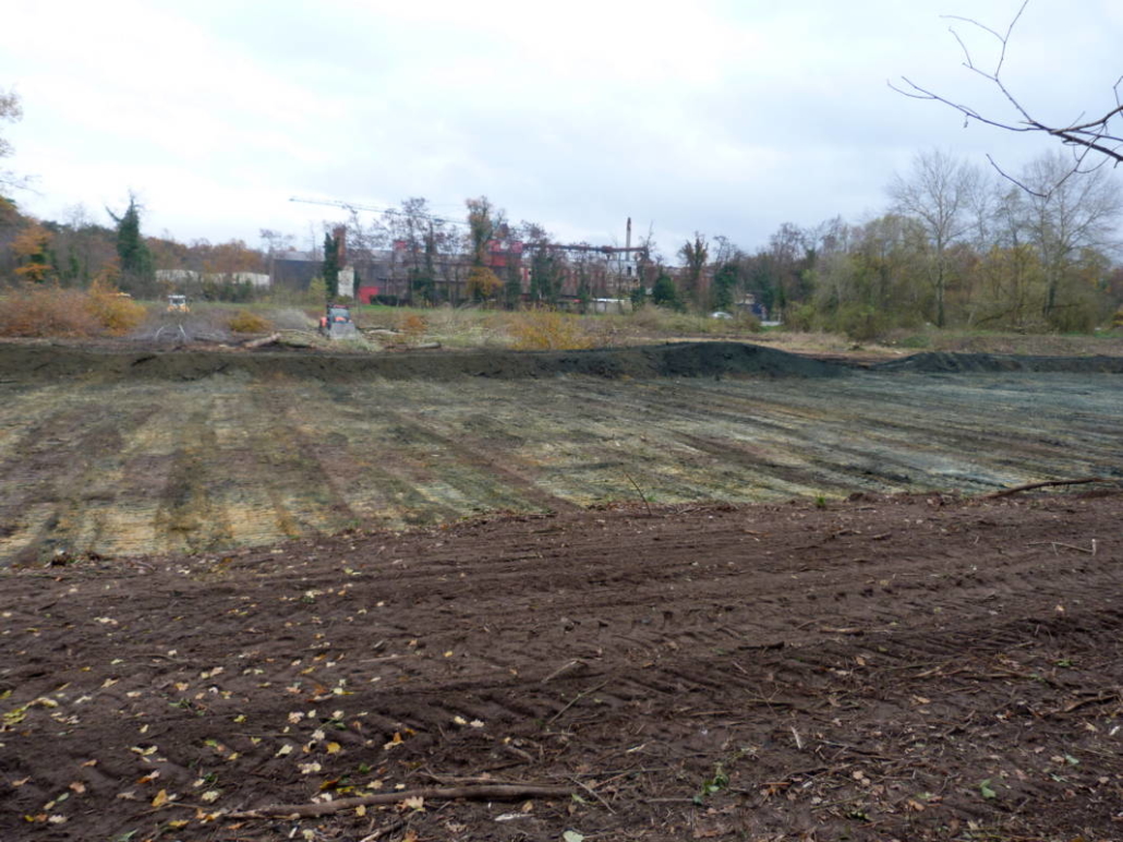 travaux bassin rétention des eaux pluviales - Brières les Scellés