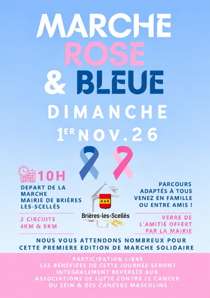 Marche ROSE & BLEUE à Brières